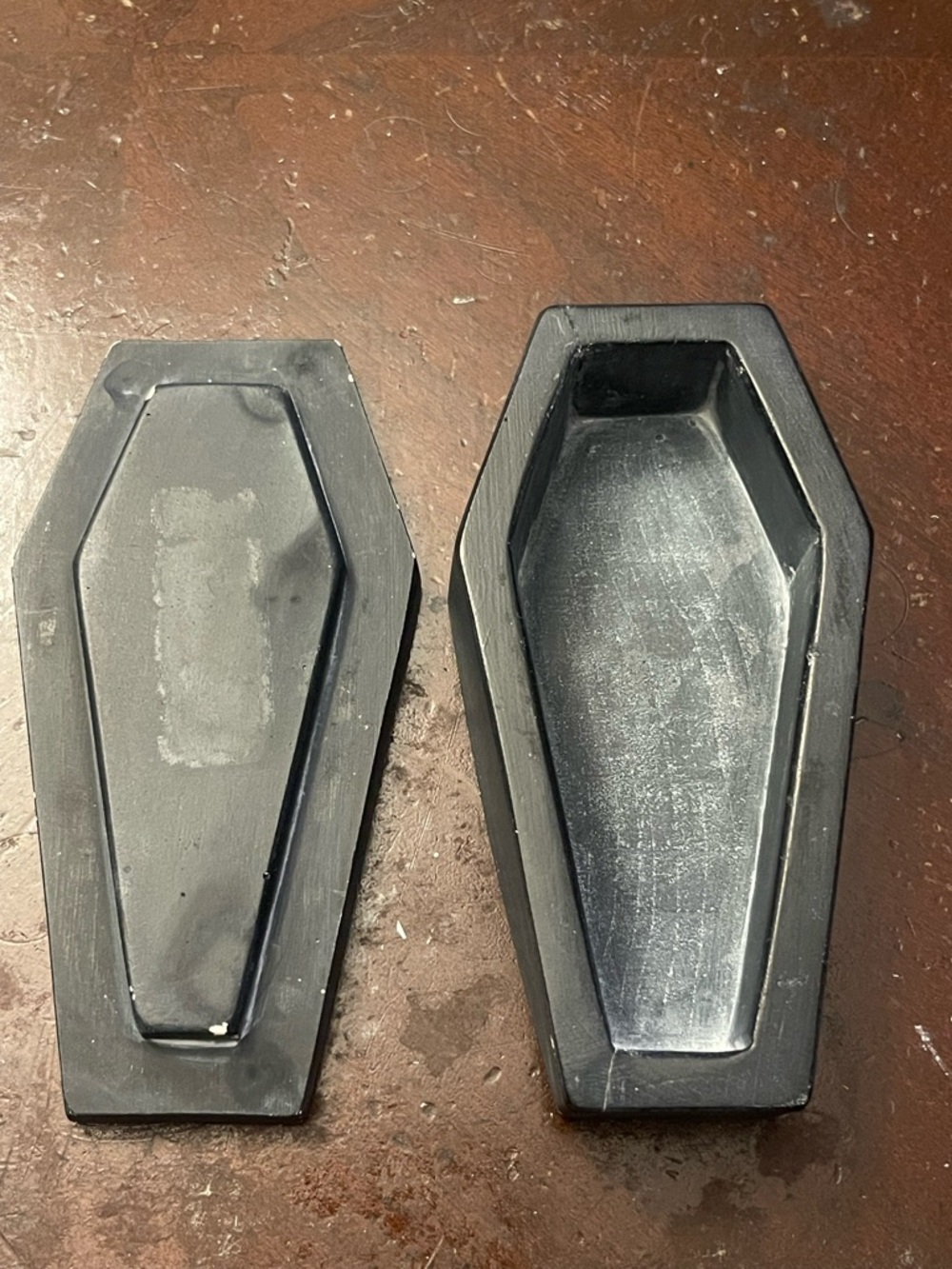 Edward Gorey PBS Mystery! Black Slate Coffin Trinket Box Artwork Rare - Picture 3 of 9